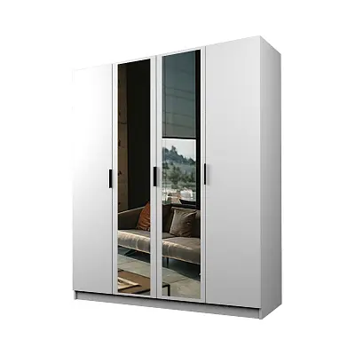 картинка Шкаф ЭКОН распашной 4-х дверный с 2-мя зеркалами от магазина КУПИ КУПЕ